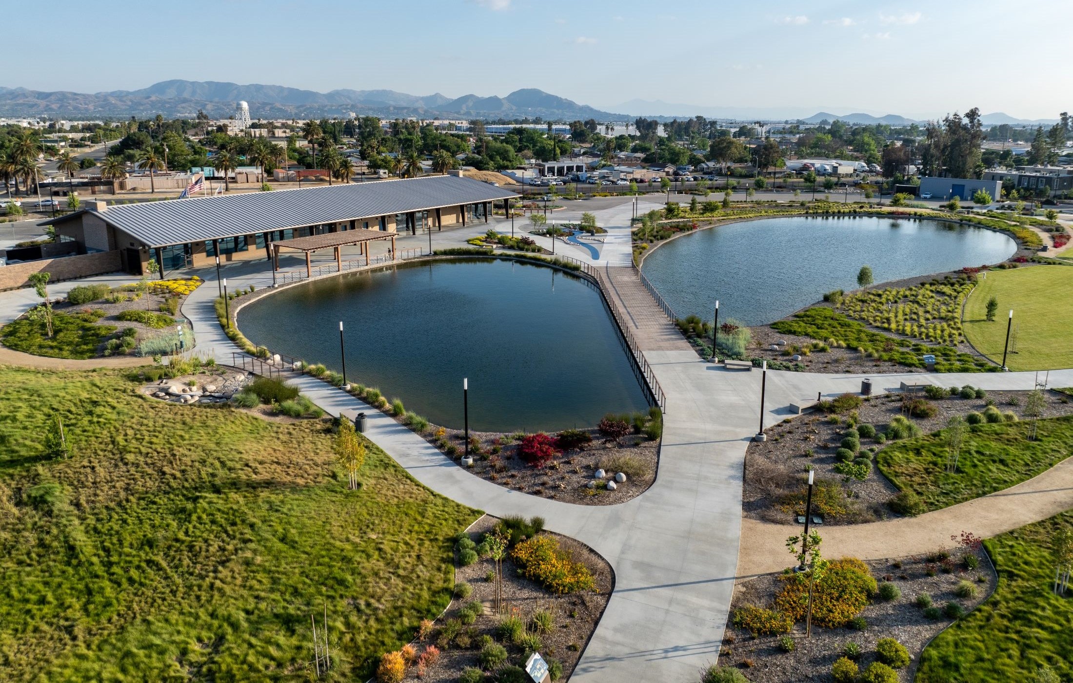 Aerial photo of the Sterling Natural Resource Center. 
