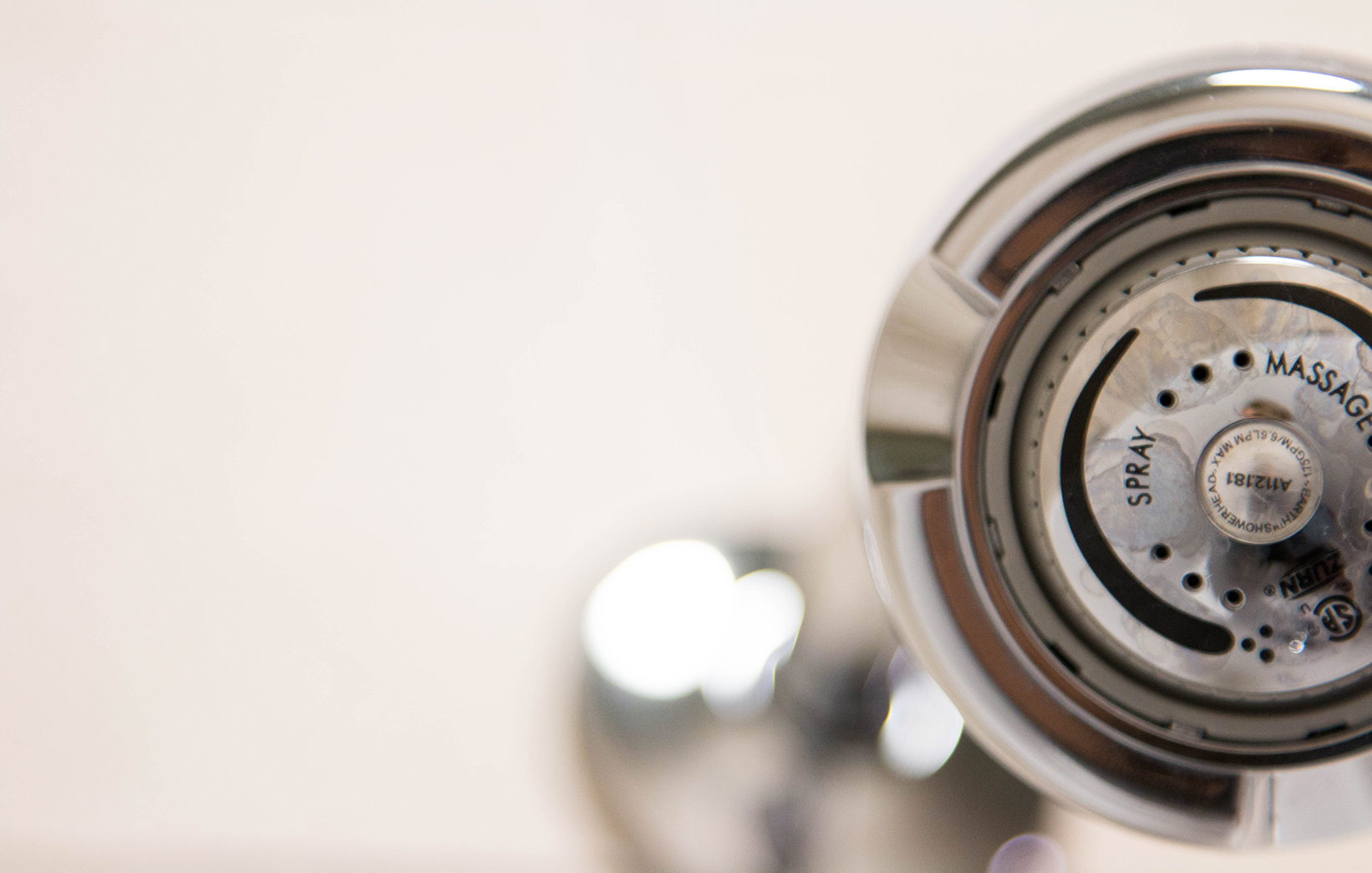 Image of a showerhead to promote District rebate programs. 