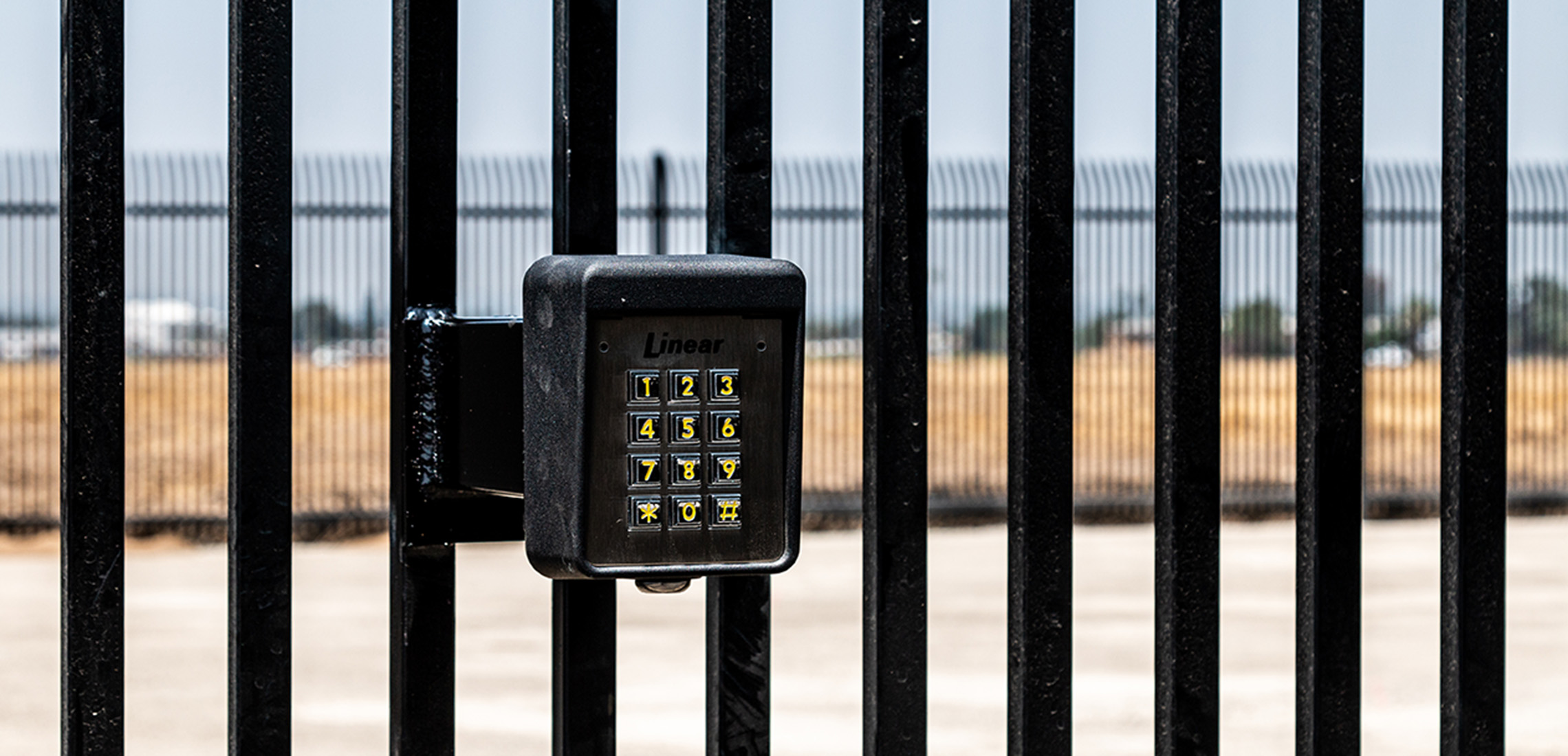 Wrought iron fence